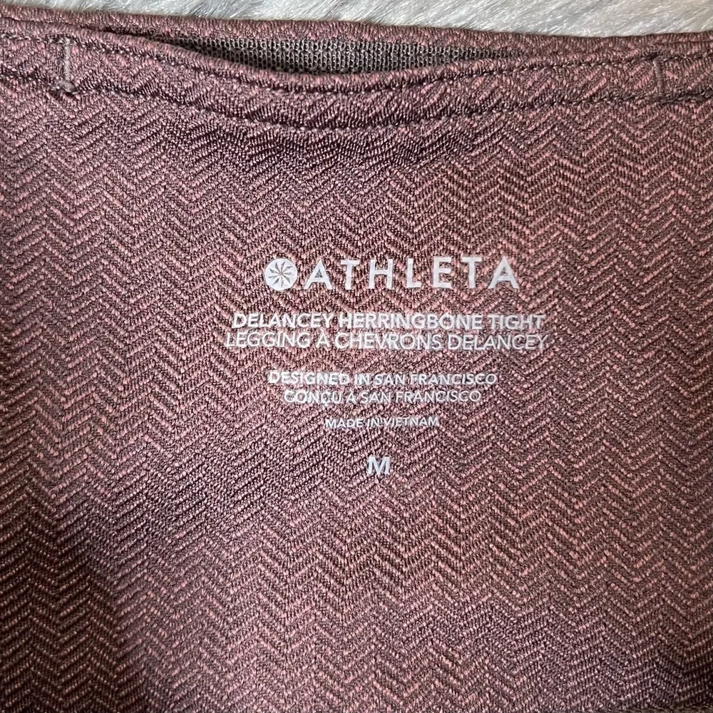 Athleta Delnacey Herringbone Women’s Lifestyle Travel Leggings Sz M